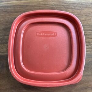 Rubbermaid Replacement 6" Red Food Container Lid 7J64-8